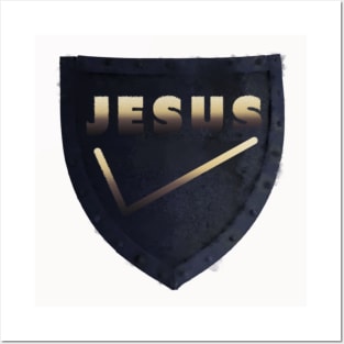 Jesus Shield Posters and Art